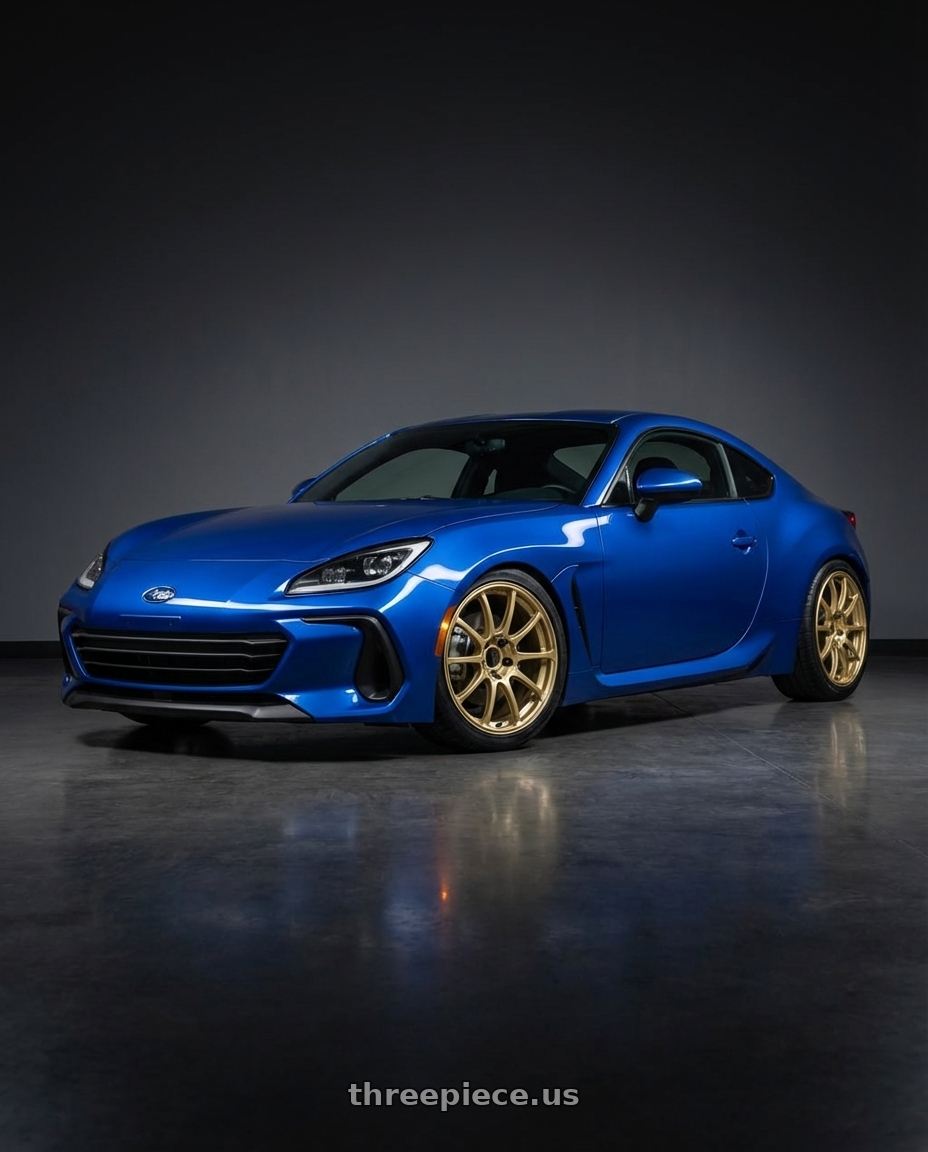 2024 Subaru BRZ with Advan RCIII 5x114.3 18x8.5+38 Gold wheels
