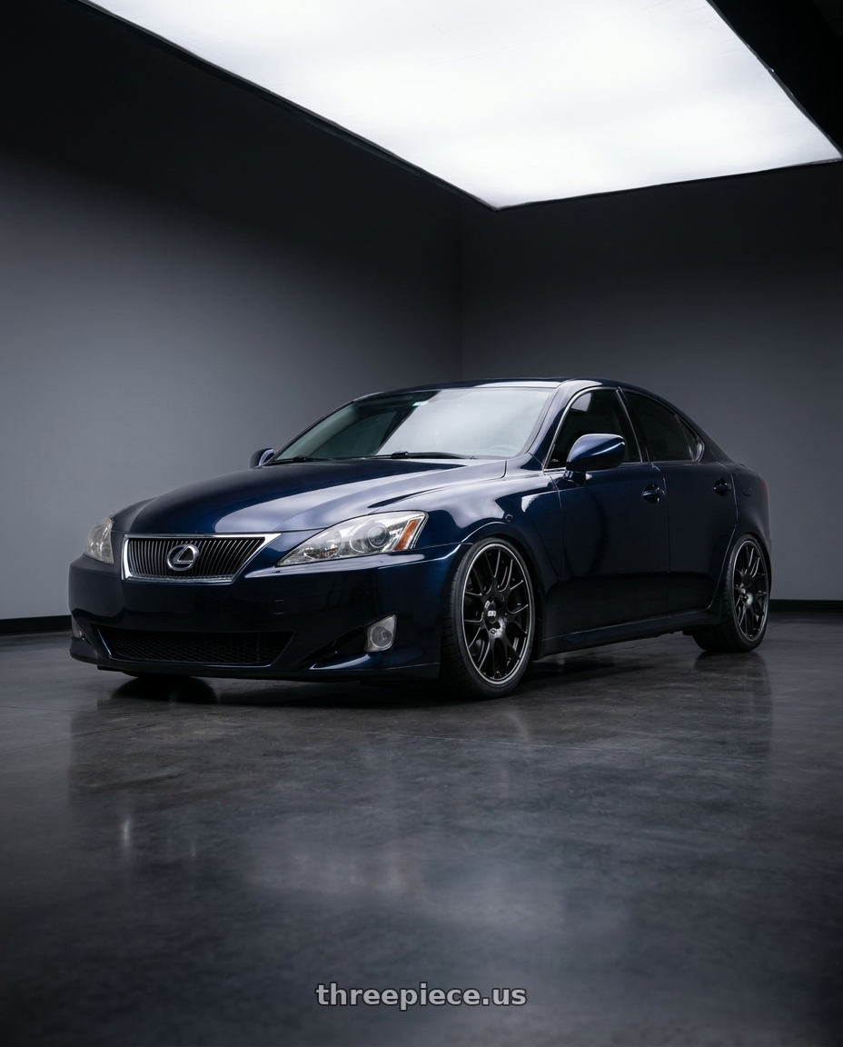 Lexus is350 2007 with BBS CH-R 5x114.3 19x8 +38 Satin Black Polished Rim Protector wheels