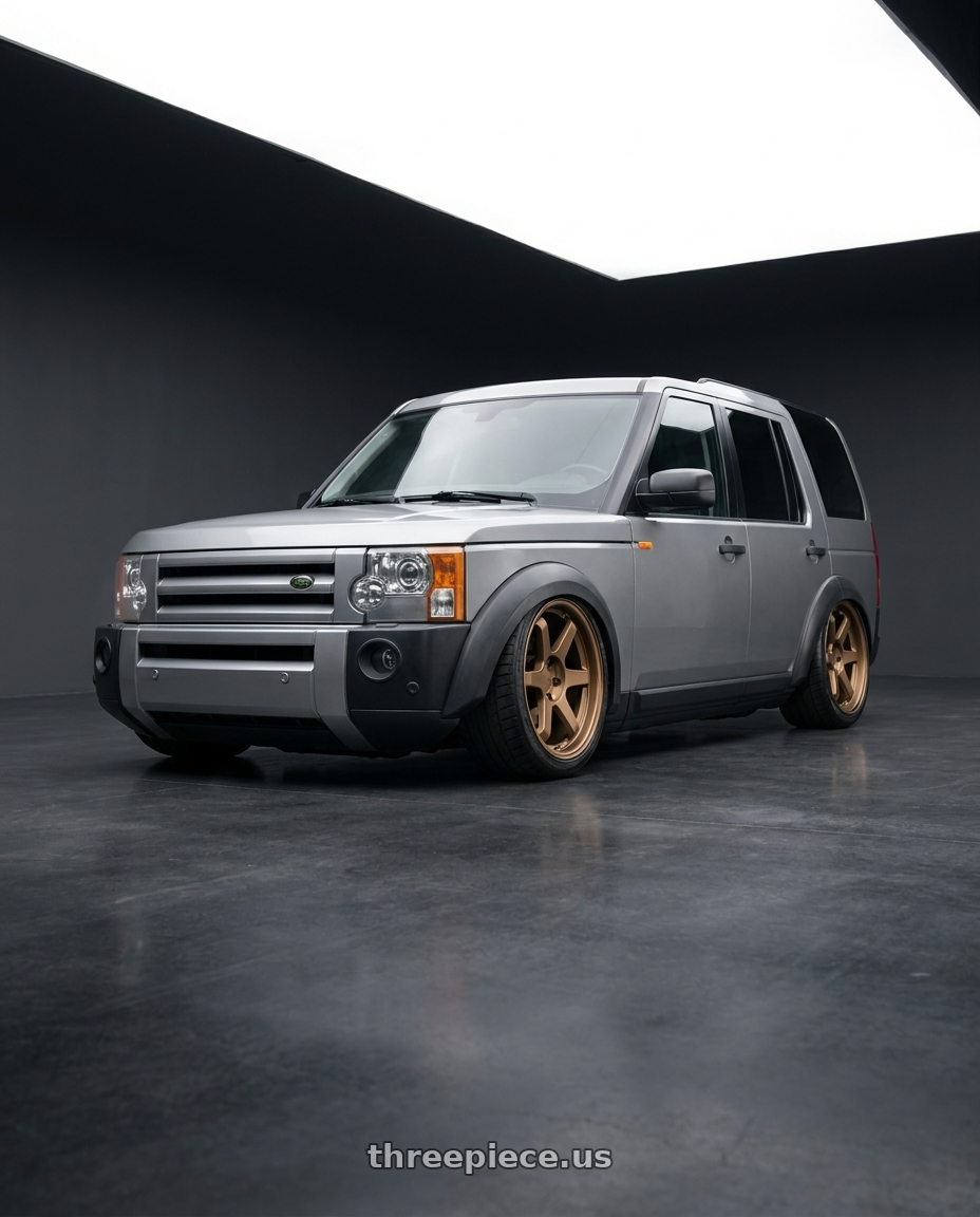 2005 Land rover discovery 3 with 9six9 SIX-1 5x120 19X10 +35 Matte Bronze wheels