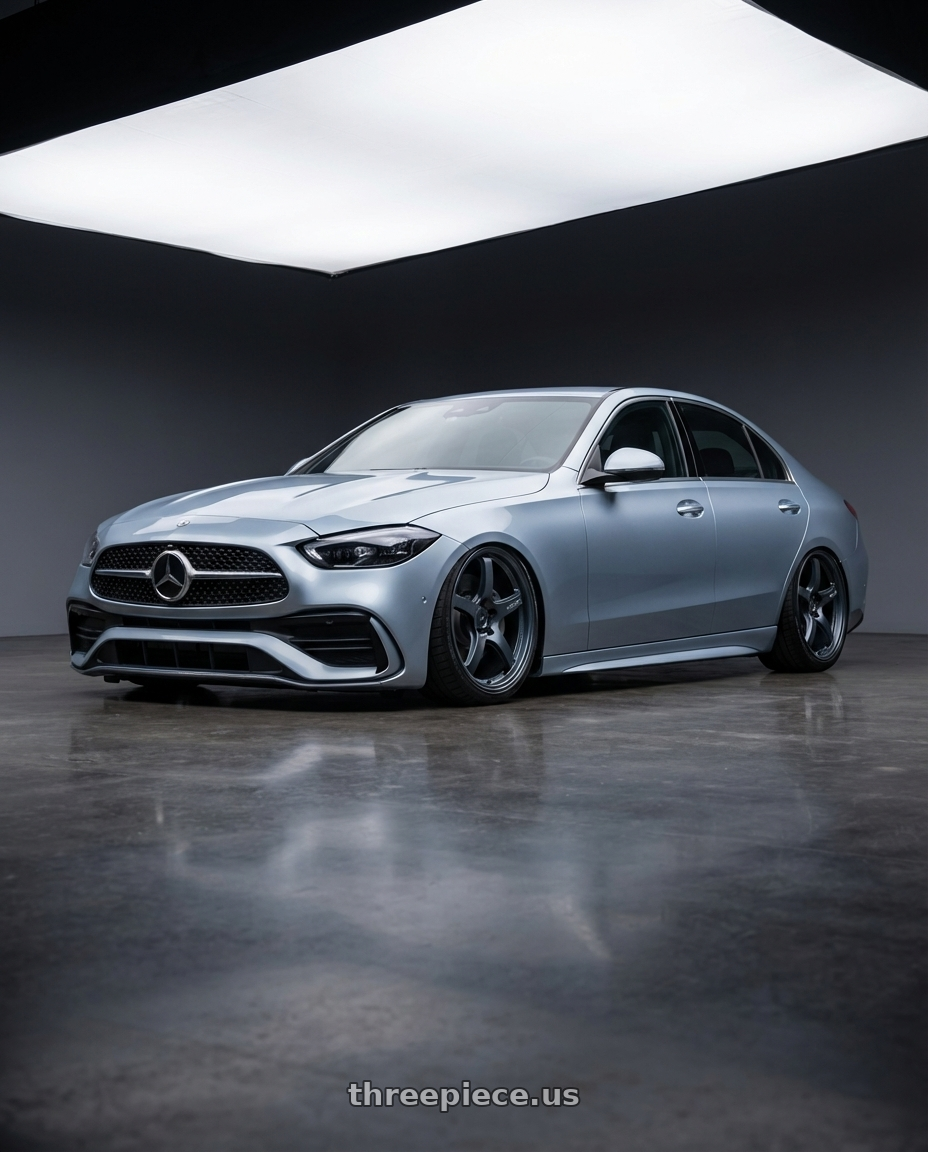 2022 Mercedes-Benz C-Class W206 with Gram Lights 57CR 5x112 19x9.5+25 Gunblue II wheels