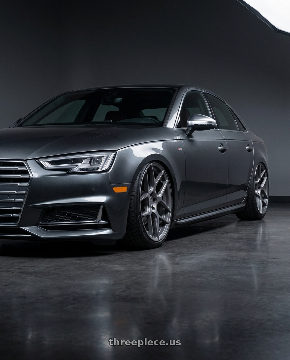 2023 Audi S4 B9 with Aodhan AFF2 5x112 20x10.5+35 Matte Gray wheels