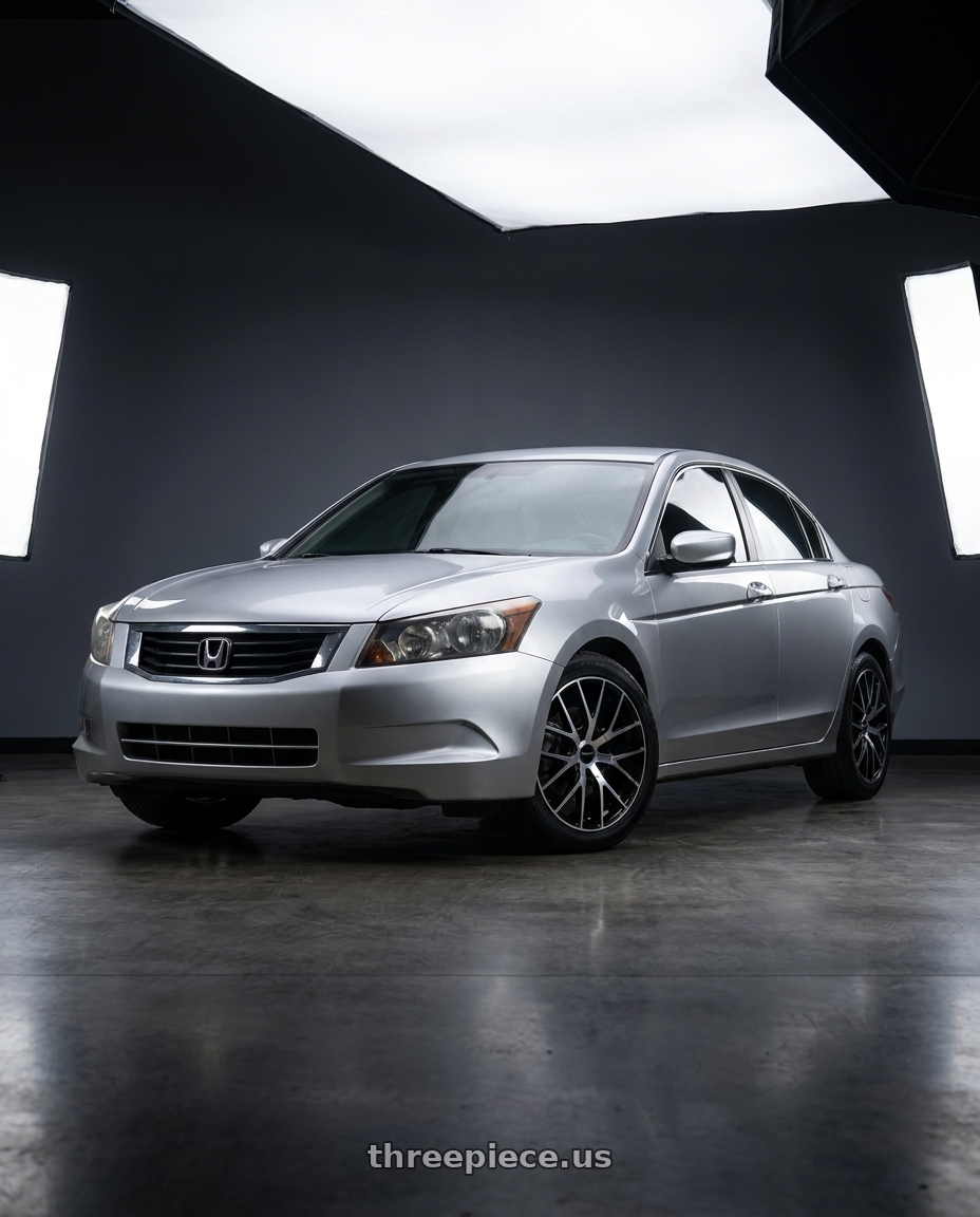 2010 Honda accord with TOUREN TR60 3260 5x108/5x114.3 17x7.5 +42 GLOSS BLACK MACHINED wheels