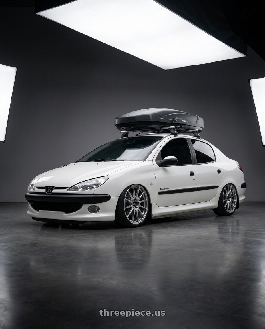2011 Peugeot 206 SD with BBS FS 5x112 19x8.5+42 Diamond Silver wheels