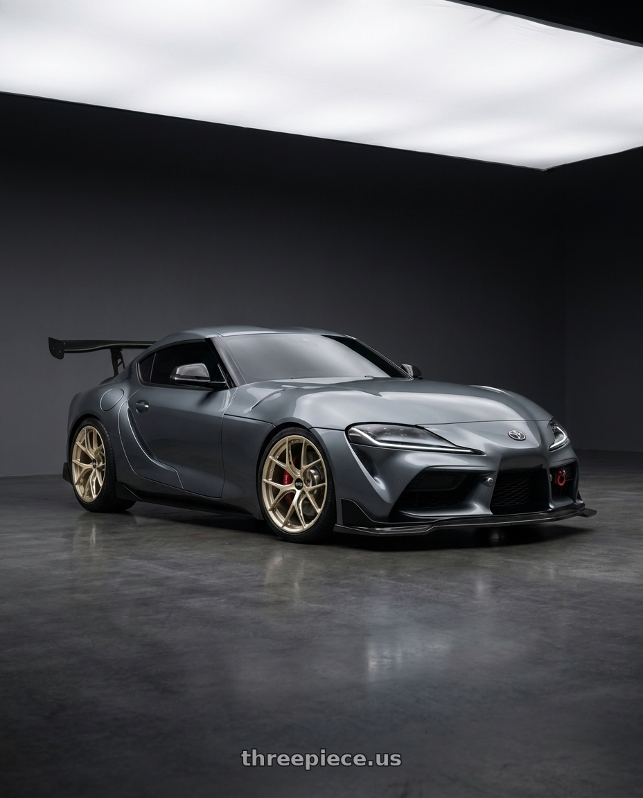 2019 TOYOTA SUPRA with BBS FI-R Evo 5x112 19x9.5+15 White Gold wheels
