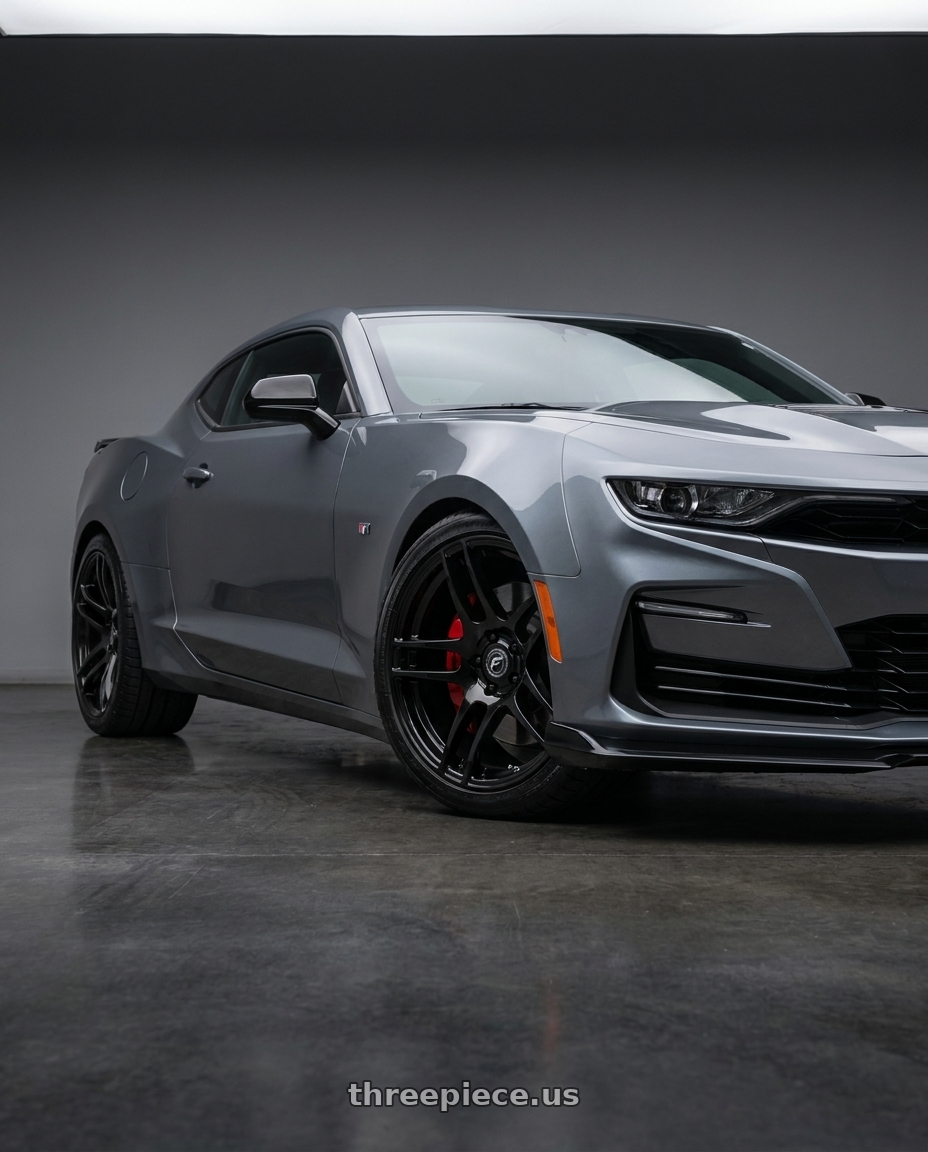 2021 Chevrolet Camaro SS with Forgestar F14 5x120 19x9.5 +35 Gloss Black wheels