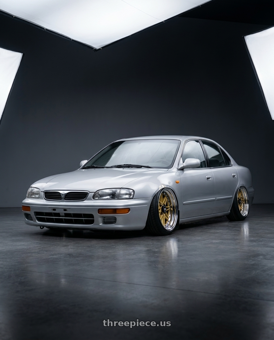 1994 Yulon arex 601 taiwan with WORK Equip 03 4x100 15x11.5 -25 GOLD wheels