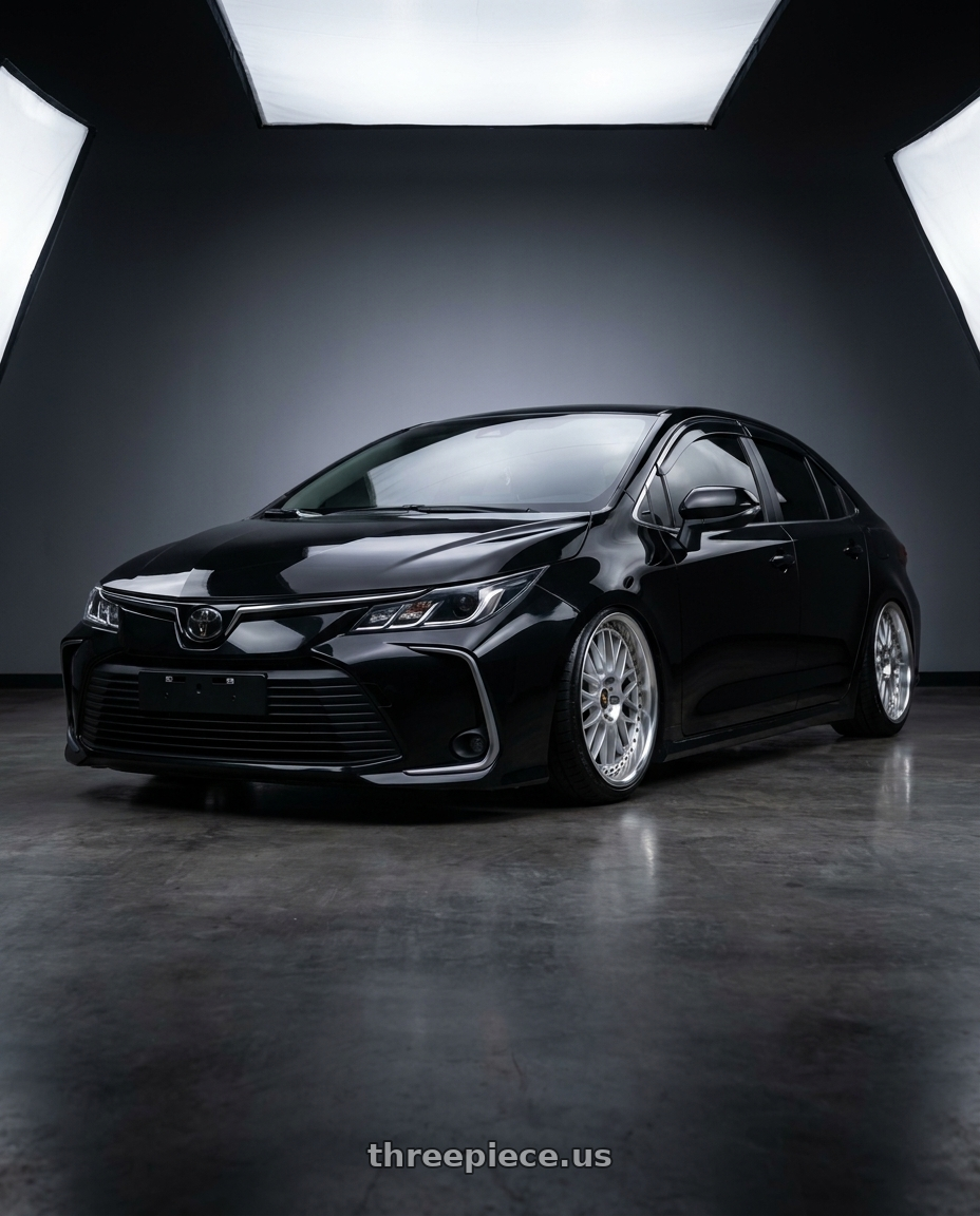 2024 toyota corolla altis with Work Vs-Xx 5x100 18x8+13 A Disk Light Grey Silver wheels