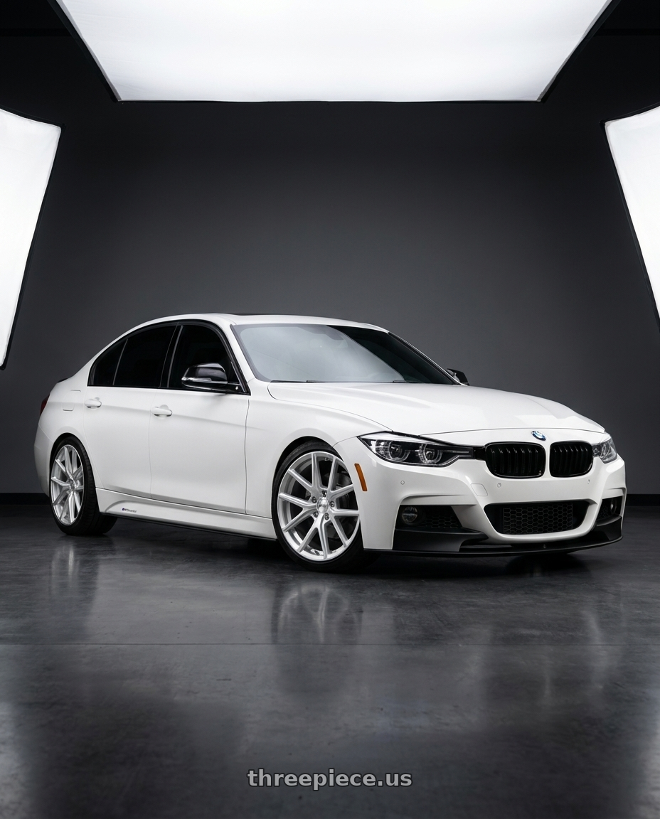 2018 BMW 340i with American Racing AR943 5X120 18X8 +35 HYPER SILVER wheels