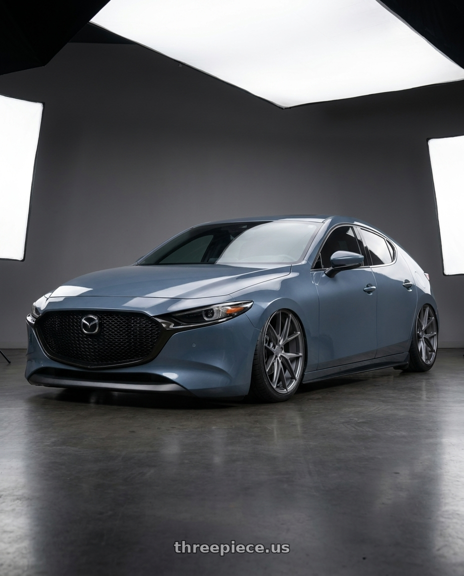 2023 Mazda Mazda3 Turbo with Niche 1PC M116 MISANO 5X114.3 18X8 +40 MATTE GUN METAL wheels