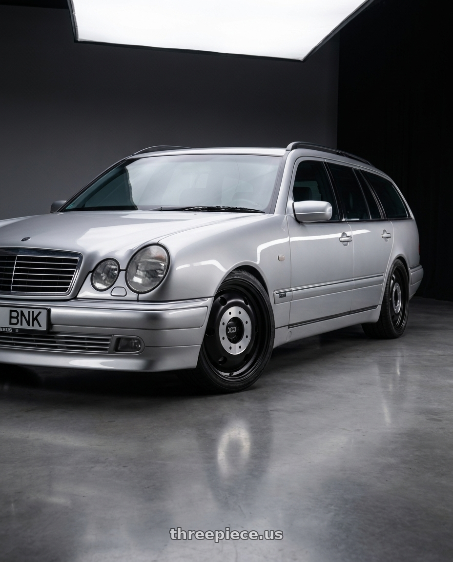 2001 BENZ S210 Brabus with XD XD INNER REAR DUALLY 8X210 20X8.25 +115 SATIN BLACK wheels