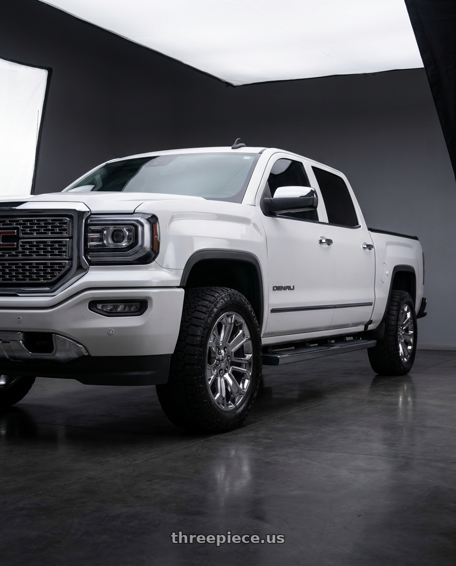 2018 gmc sierra denali with Performance Replicas PR166 6X139.7 22X9 +24 CHROME wheels
