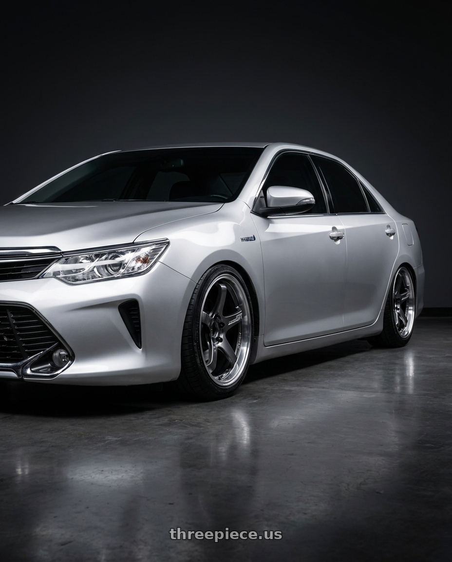 2017 Toyota Camry xv55 with Advan Racing GT BEYOND 5x114.3 19x8.0 +44 MACHINING & HYPER PLATINUM BLACK wheels