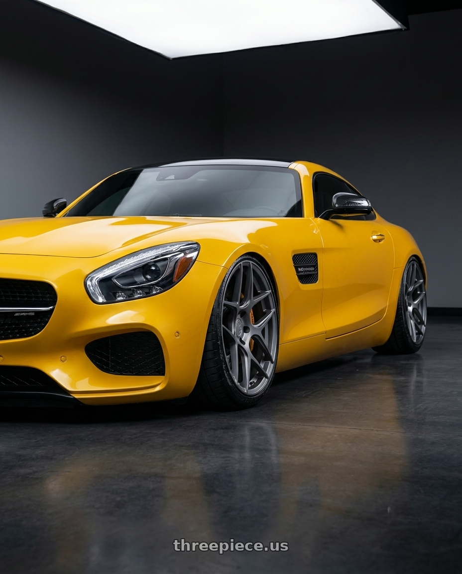 2019 Mercedes-Benz AMG GT with Aodhan AFF2 5x112 19x9.5+35 Matte Gray wheels