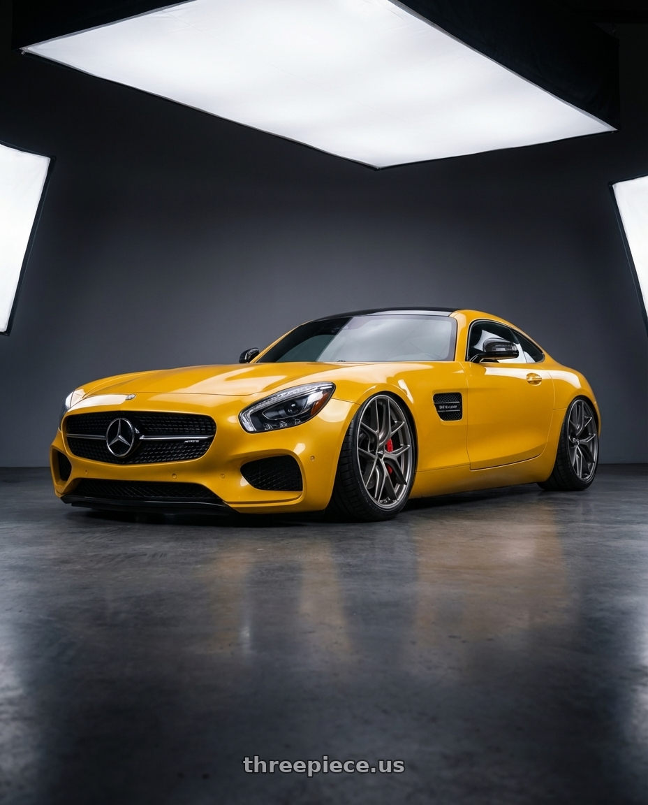 2019 Mercedes-Benz AMG GT with BBS CC-R 5x112 20x9.0+25 Satin Platinum wheels