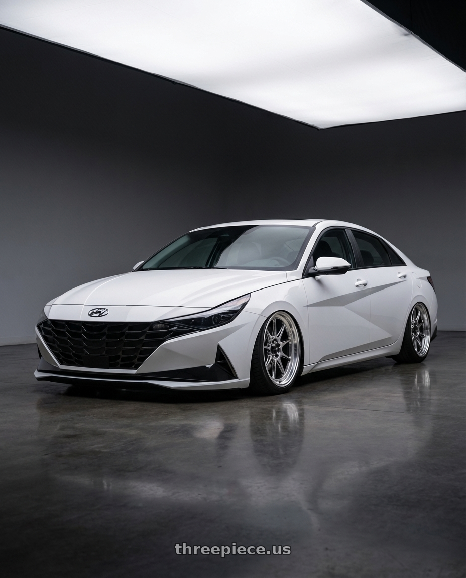 2024 Hyundai Elantra N with Konig Countergram 5x114.3 19x10+25 Hyper Chrome / Machined Lip wheels