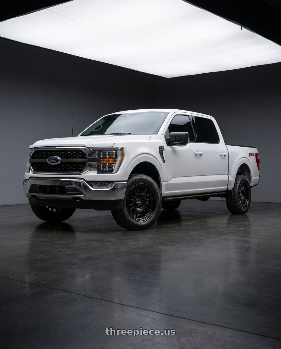 2021 Ford F-150 XL with Method Race Wheels 318B 6X135 17x8.5 +0 GLOSS BLACK wheels