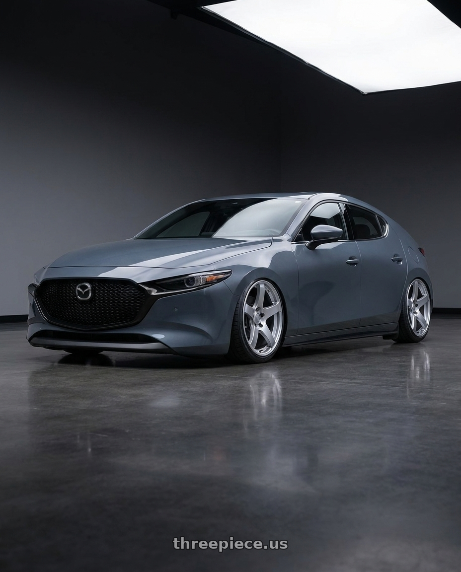 2023 Mazda Mazda3 Turbo with Ssr Gtv01 5x114.3 18x8+35  GLARE SILVER wheels