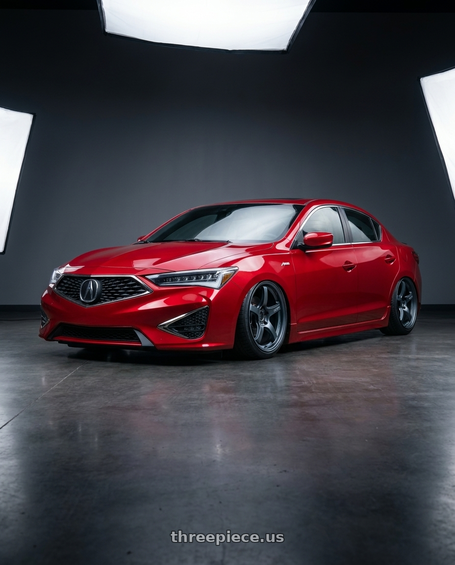 2012 Acura ILX with Gram Lights 57CR 5x114.3 18x8.5+37 Gunblue II wheels