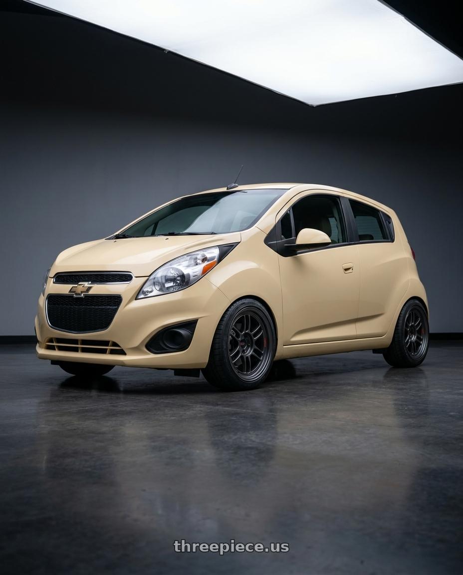 2015 Chevy Spark LT  with Enkei RPF1RS 5x114.3 18x9.5+12 Matte Gunmetal wheels