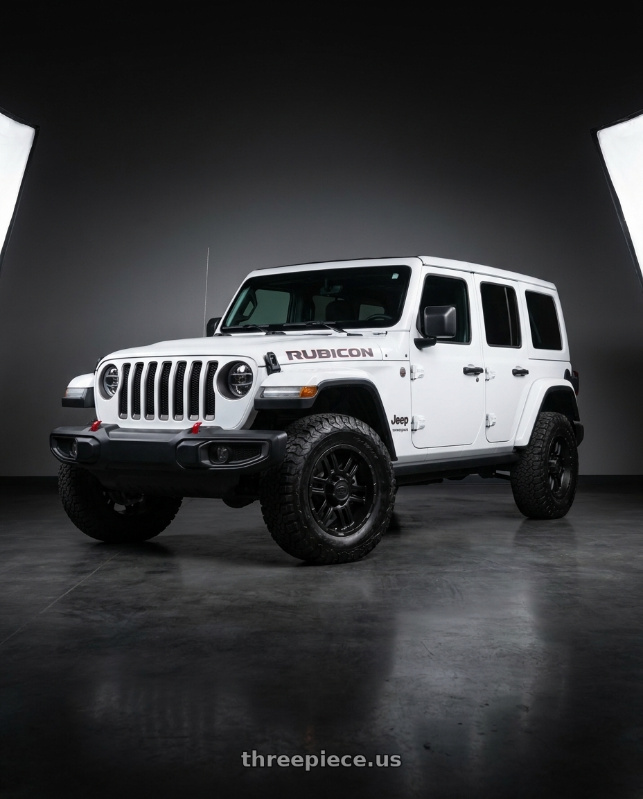 2021 Jeep Wrangler Sport with Ion Type 179 5x127 17x8+10 Matte Black wheels
