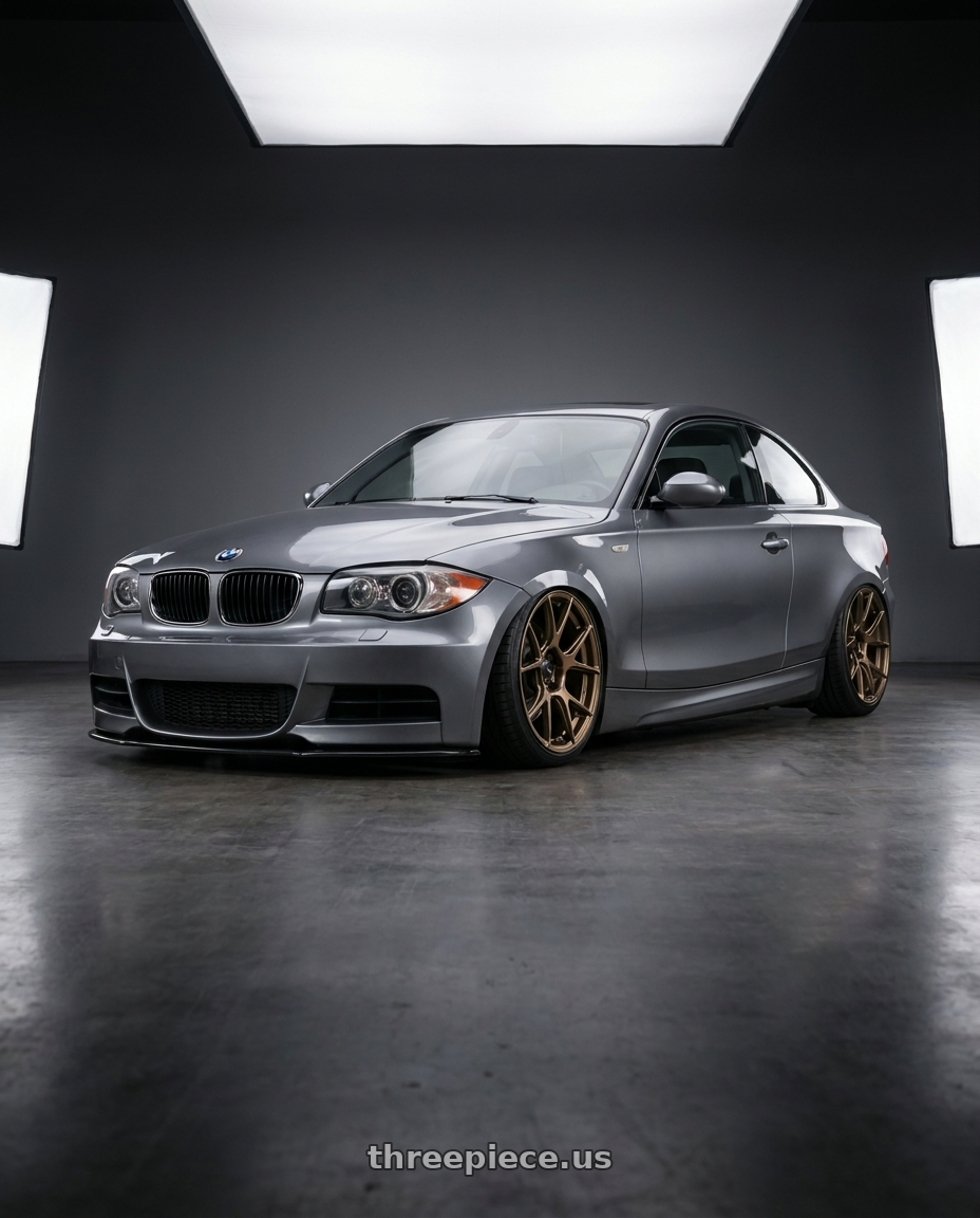 2012 BMW 1 Series E82 with Konig Ampliform 5x120 19x8.5+32 Gloss Bronze wheels