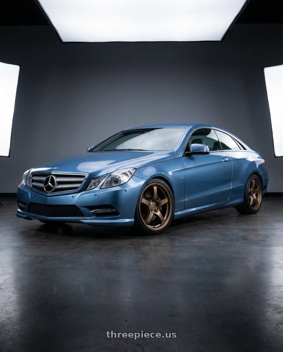 2014 Mercedes-Benz E-Class Coupe C207 with Gram Lights 57CR 5x112 19x10.5+35 Bronze II wheels