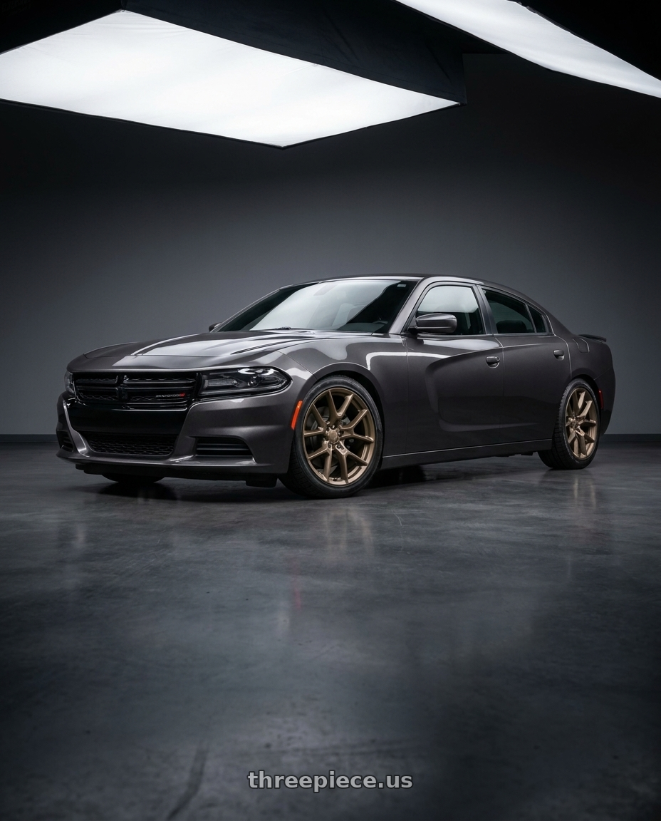 2021 Dodge Charger SXT with OE Wheels DG21 5x115 20x10+18 Satin Bronze wheels
