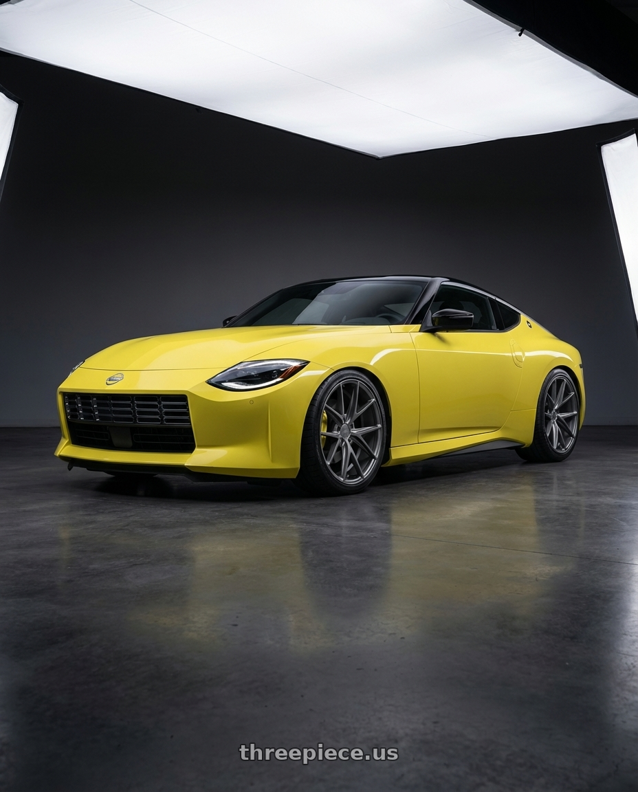 2024 Nissan Z with Niche 1PC M116 MISANO 5X114.3 19X8.5 +45 MATTE GUN METAL wheels