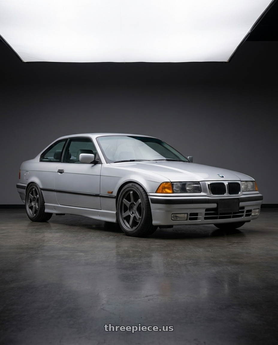 1999 Bmw 328Is with 9six9 SIX-1 5x112 18X8.5 +35 Carbon Gray wheels