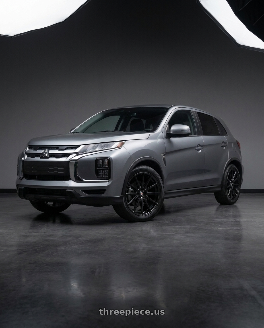 2025 mitsubishi outlander sport le with Spec-1 SP-69 5x114.3/5x120 18x8 +38 Gloss Black wheels