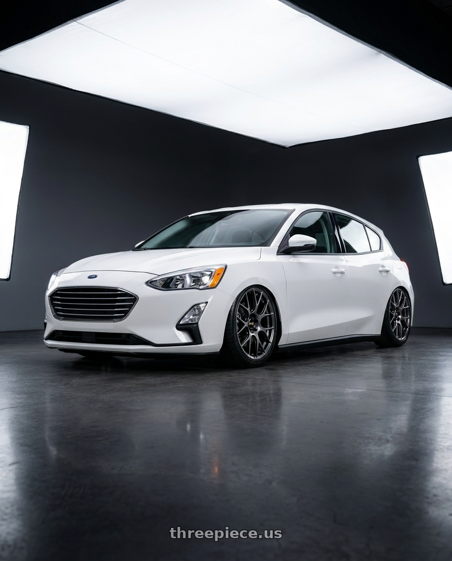 2020 Ford focus with BBS RE-V7 5x112 18x10 +38 Diamond Black wheels