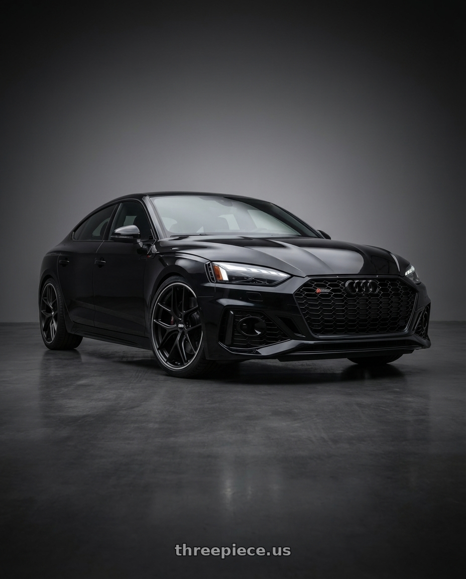 2022 Audi RS5 with BBS CC-R 5x112 20x9.5+20 Satin Black wheels