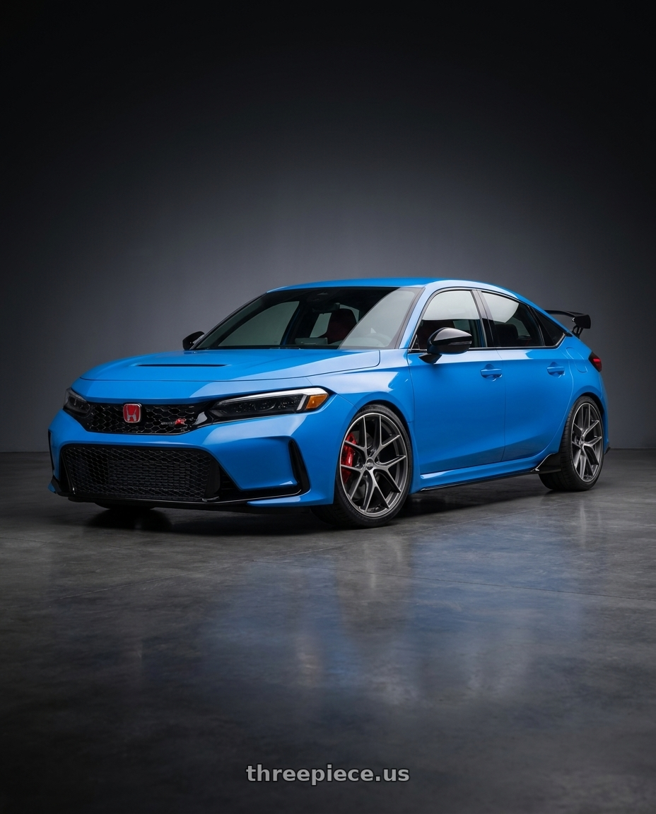 2024 Honda Civic Type R with BBS CC-R 5x120 19x8.5+35 Graphite w/ Diamond Cut Face wheels