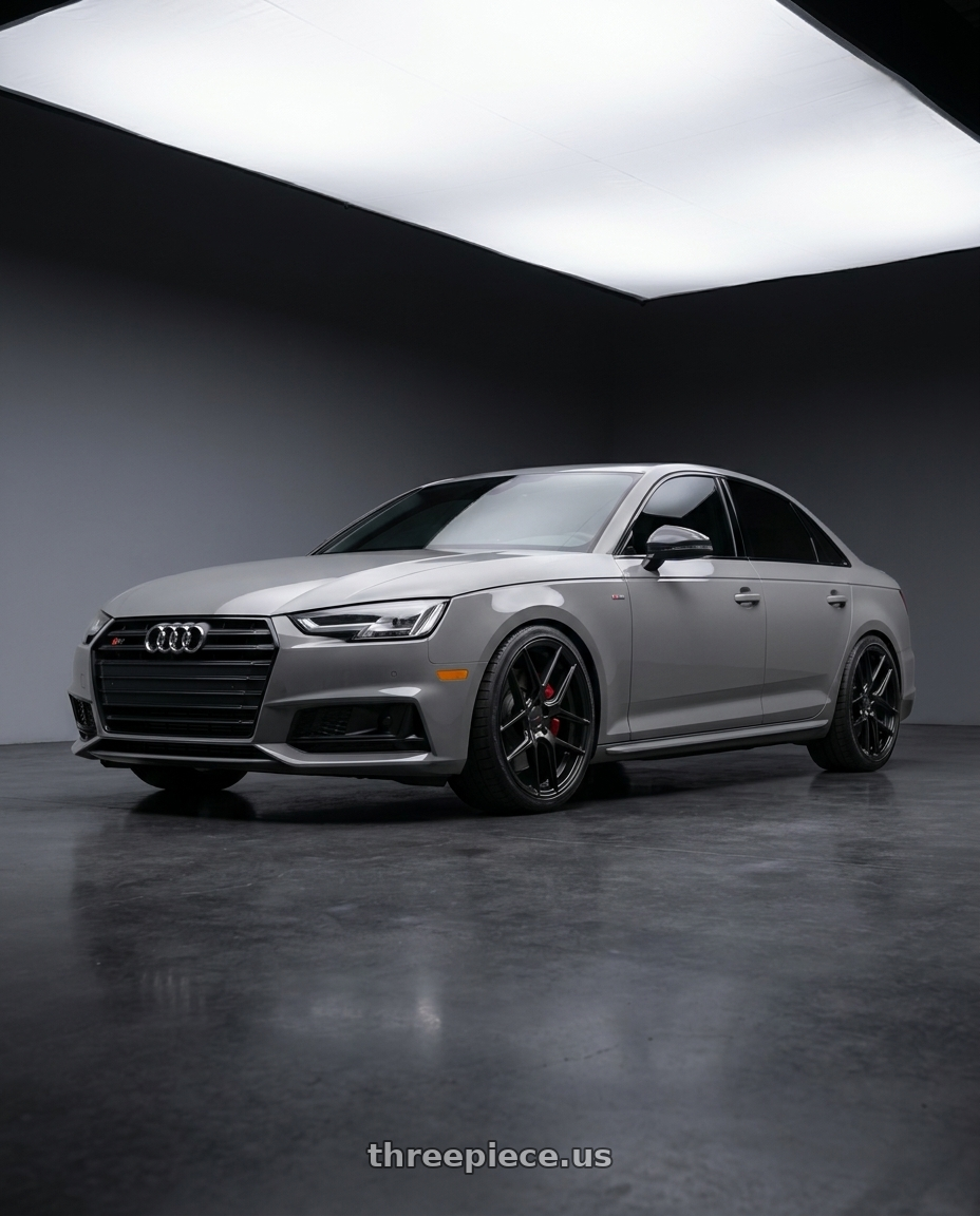 2019 Audi s4 with TSW TABAC 5X112 19X8.5 +32 SEMI GLOSS BLACK wheels