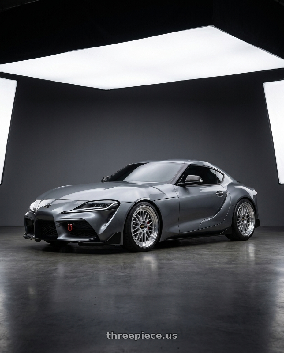 2019 TOYOTA SUPRA with BBS LM 5x112 19x9.5+38 Diamond Silver wheels