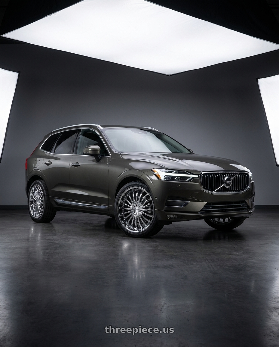 2022 volvo XC60 Inscription with Strada Spina 5x108/5x114.3 20x8 +40 Chrome wheels