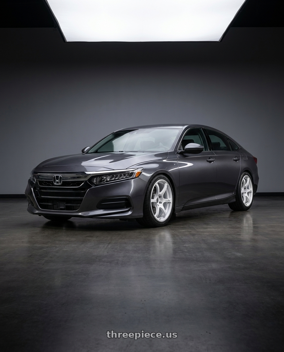 2019 honda accord lx with Advan Racing RG-4 5x114.3 18x9.5 +12 RACING WHITE METALLIC & RING wheels