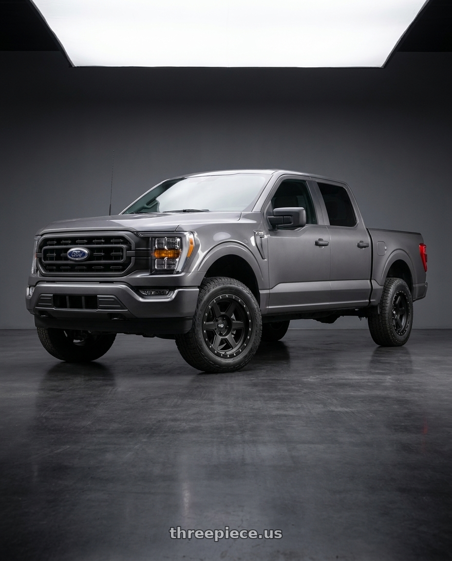 2021 Ford F-150 XL with Dirty Life Compound 9315 6x135 18x9-12 Matte Black wheels