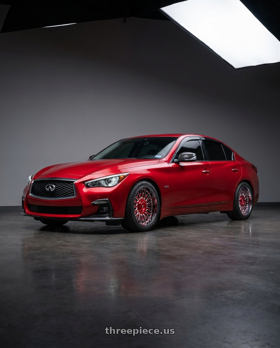 2022 infiniti Q50S with Fittipaldi Offroad FA16MC 8x165.1 18x9 +12 Mirror Coat wheels