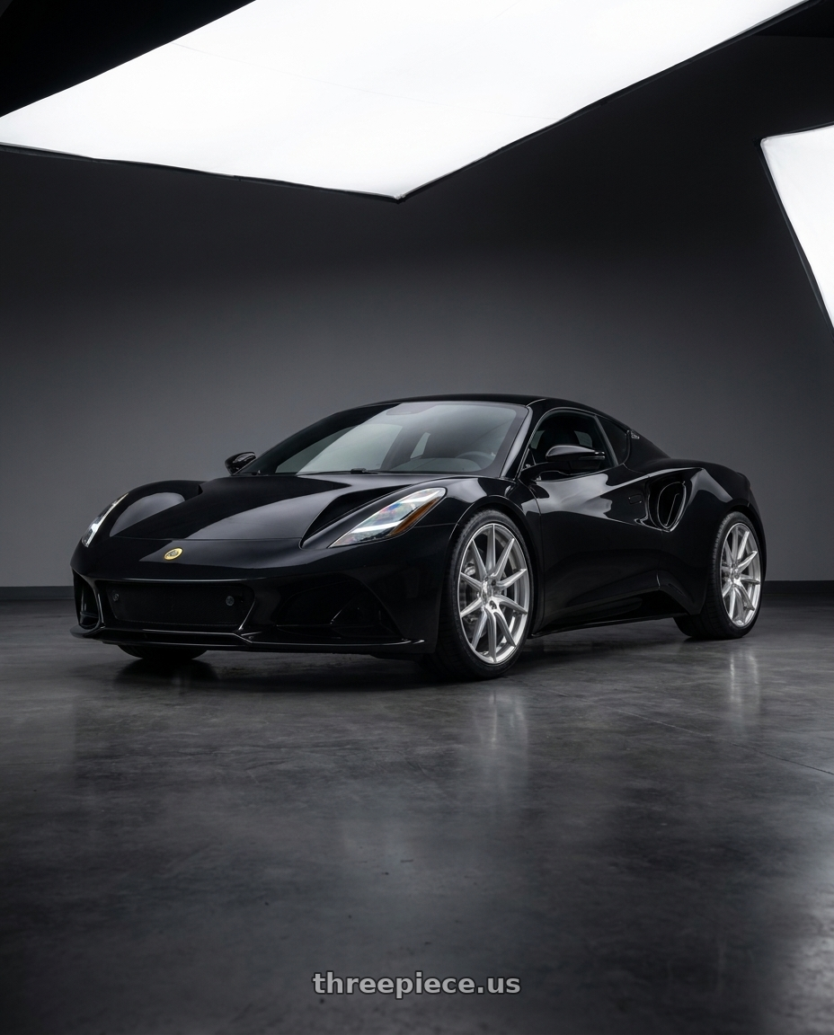 2025 lotus emira with Avant Garde Wheels M632 5X114.3 20x11 +52 Silver Machine wheels