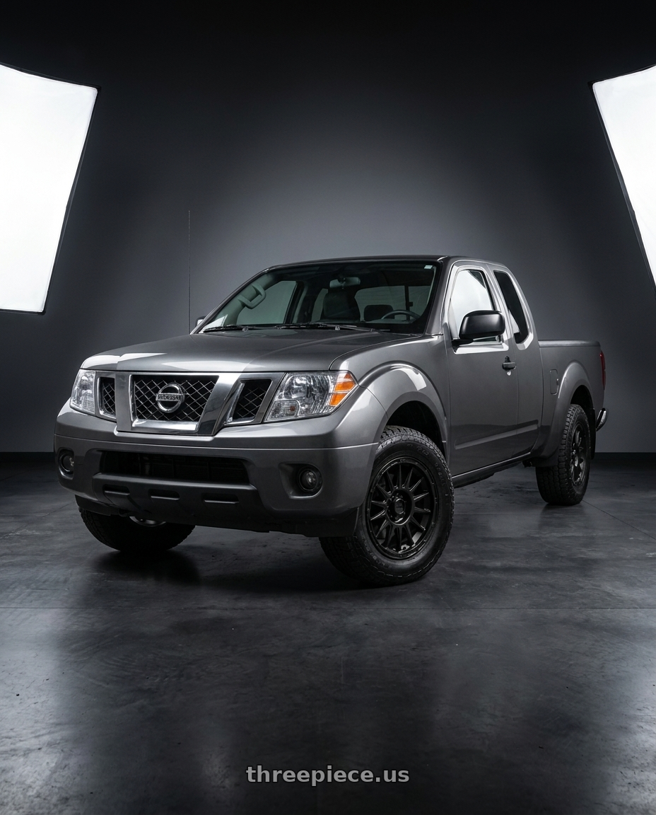 2021 Nissan Frontier SV with KMC KM542 IMPACT 6X114.3 17X8 +35 SATIN BLACK wheels