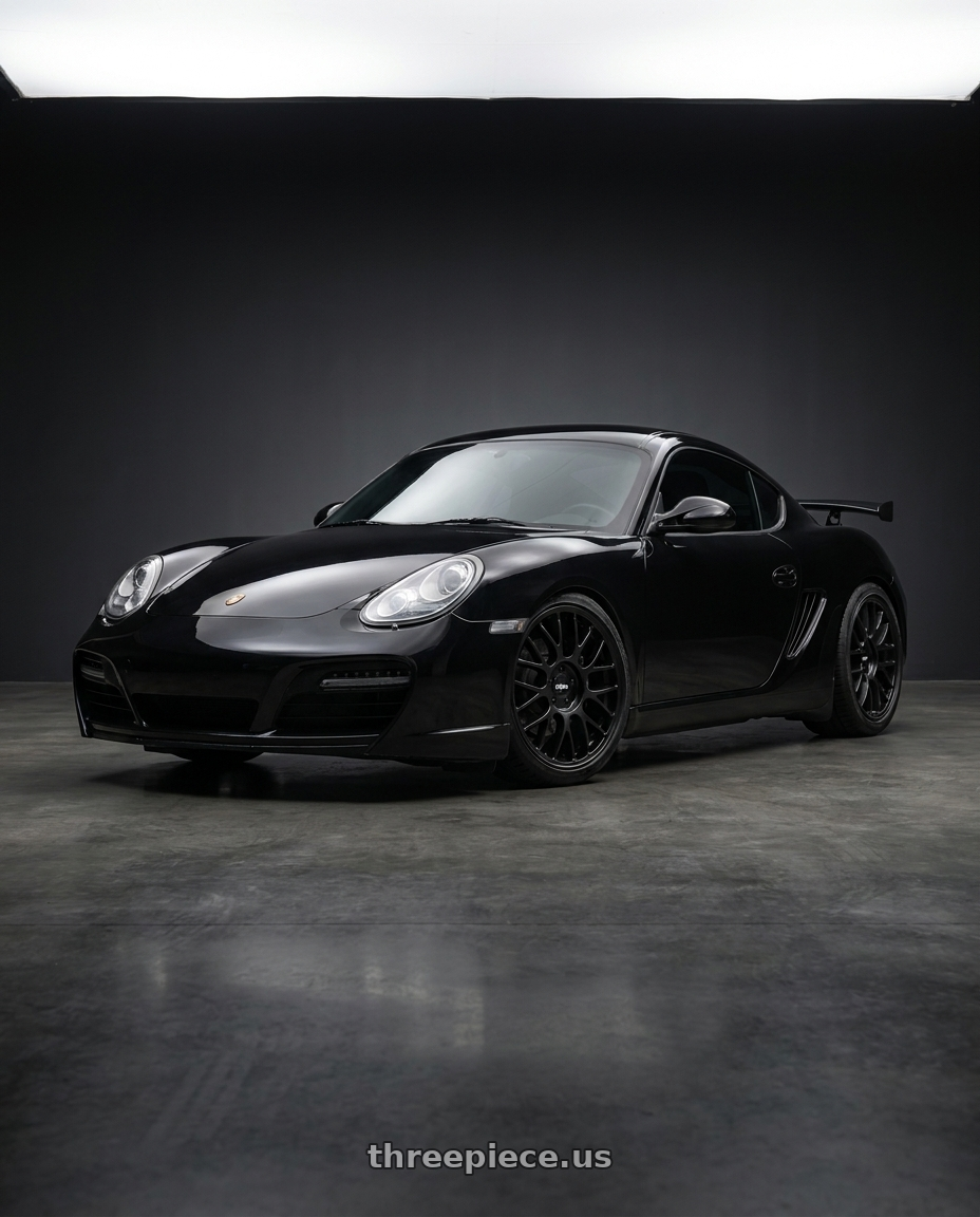 2011 cayman s with Rotiform RC204 PHX 5X120 19x10 +40 MATTE BLACK wheels