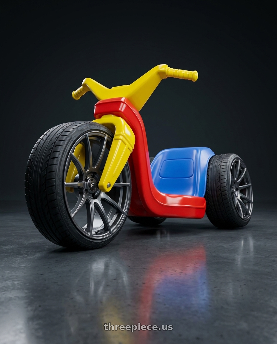 1987 Fisher Price Big Wheel with Forgestar CF10 5x120.65 20x12 +50 Gloss Anthracite wheels