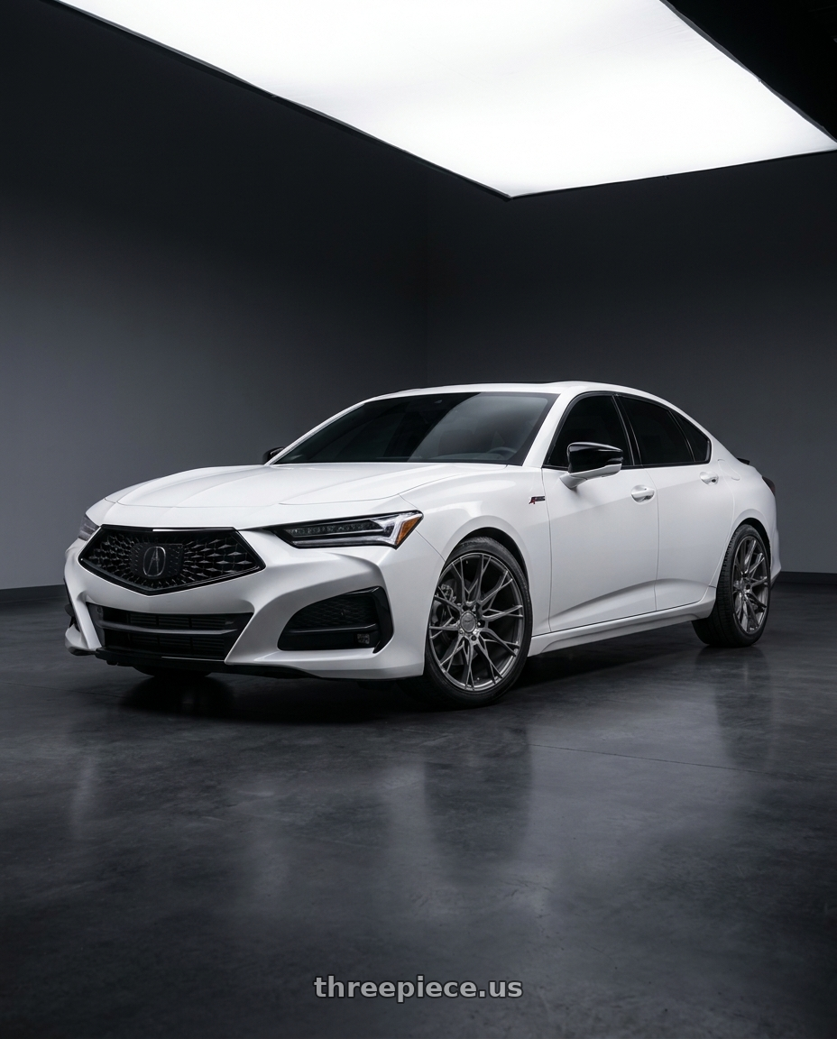 2022 Acura TLX Aspec AWD  with Niche 1PC M182 STACCATO 5X120 20X9 +35 MATTE ANTHRACITE wheels