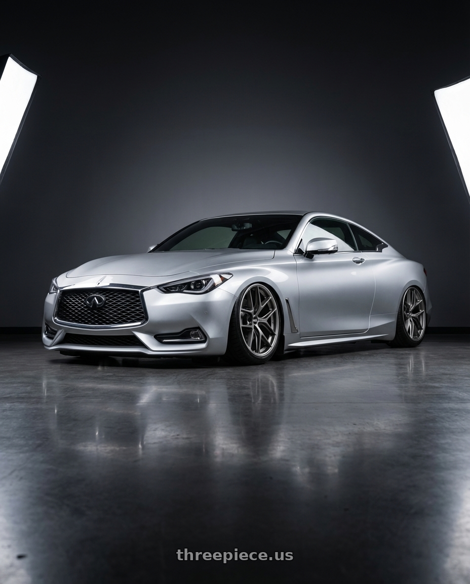 2020 Infiniti Q60 with BBS CC-R 5x114.3 20x10.5+25 Satin Platinum wheels