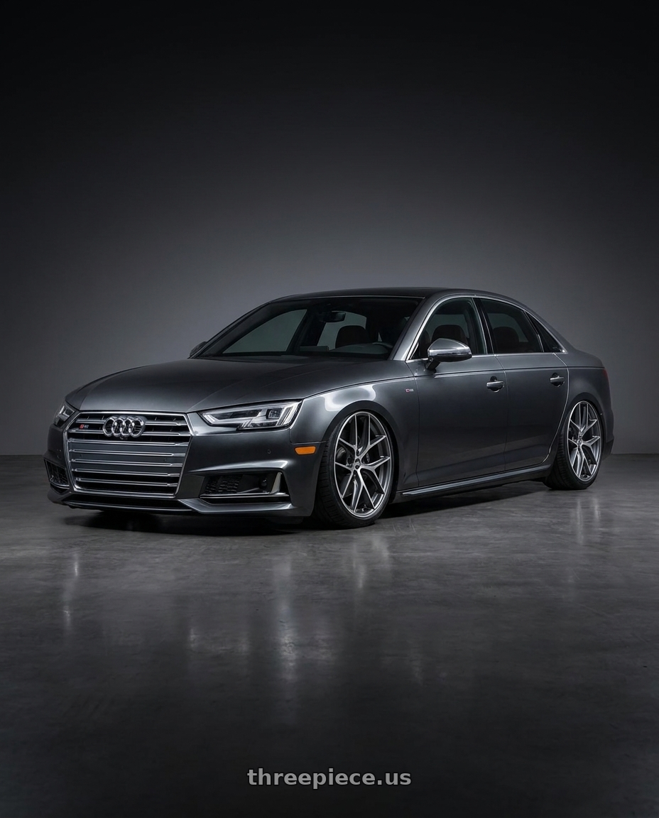2023 Audi S4 B9 with BBS CC-R 5x112 20x9.5+42 Graphite w/ Diamond Cut Face wheels