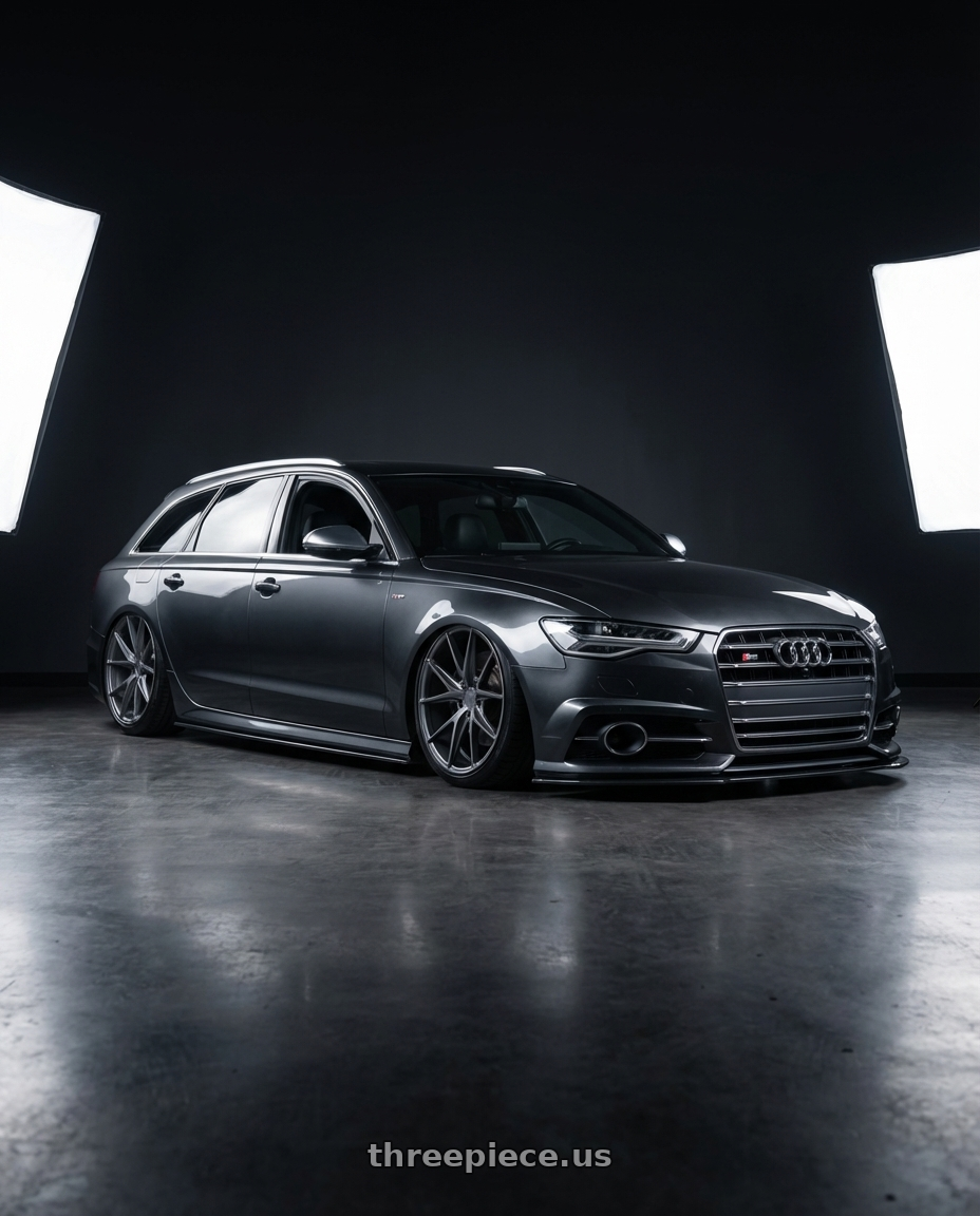 2016 Audi S6 C7 with Niche 1PC M116 MISANO 5X112 20X10.5 +27 MATTE GUN METAL wheels