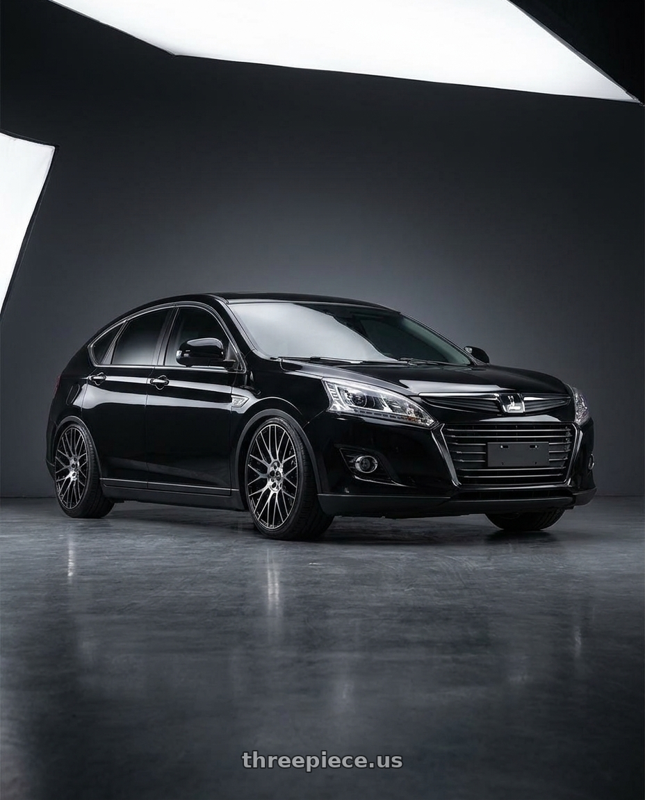 2025 Luxgen U6 Neo黑+特仕版(台灣保時捷) with Spec-1 SP-53 5x114.3/5x120 20x8.5 +38 Gloss Black & Machined wheels