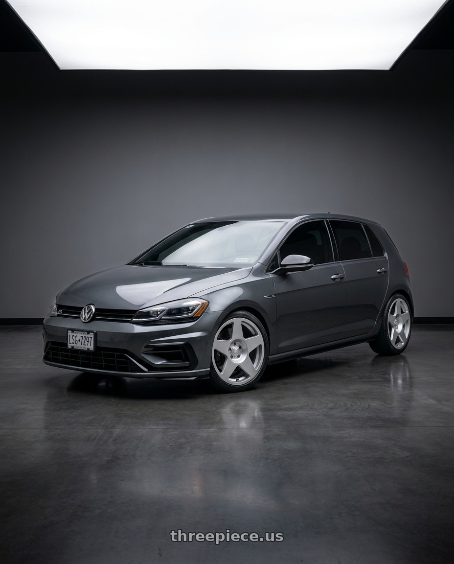 2019 VW Golf R with fifteen52 Tarmac 5x108 18X8.5 +42 SPEED SILVER (GLOSS SILVER) wheels