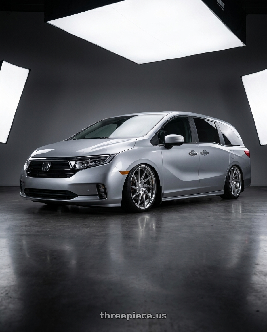 2024 Honda Odyssey with Work Gnosis Cvs 5x120 20x8.5+45 H Disk Buff Finish wheels